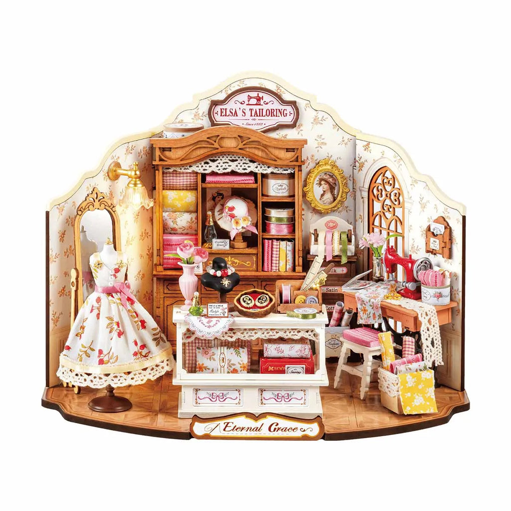Robotime Elsa's Victorian Tailoring DIY Miniature House Kit