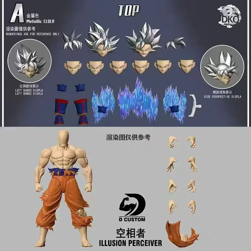 Son Goku Ultra Instinct Action Figure - Dko Studio Collectible