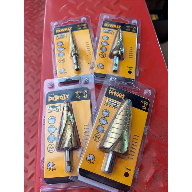 DEWALT Titanium Step Drill Bit Set - Impact Hex, Durable Metal Tool