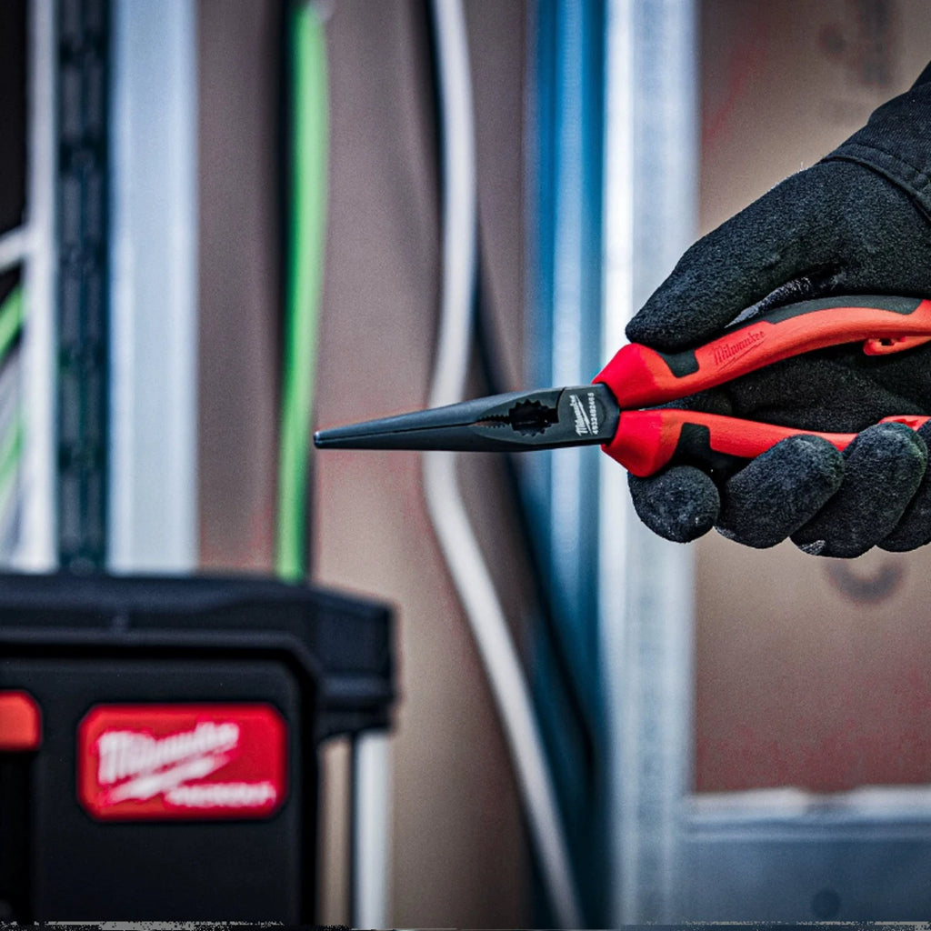 Milwaukee 8-Inch Long Nose Pliers - Versatile & Durable Tool