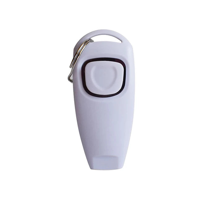 2-in-1 Dog Training Clicker & Whistle Aid Tool with Key Ring