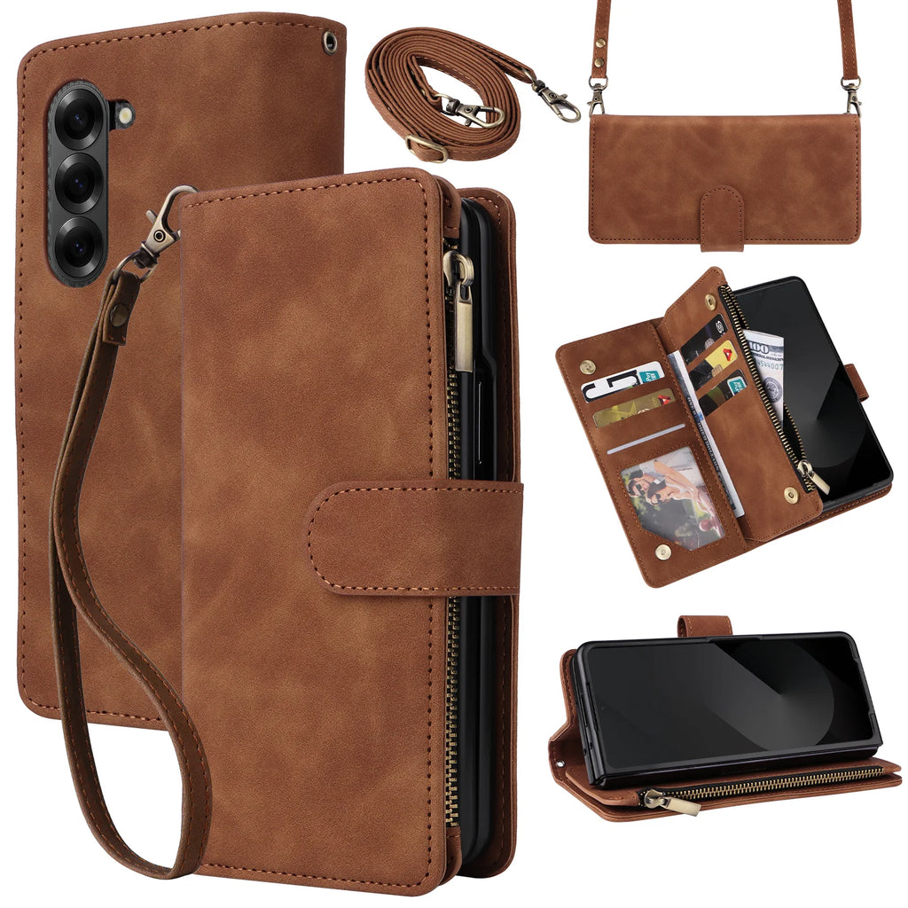 Stylish Premium Leather Wallet Case for Samsung Galaxy Z Fold