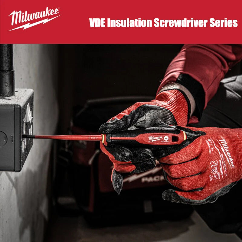 Milwaukee 7-Piece VDE Insulated Screwdriver Set - Durable & Comfortable