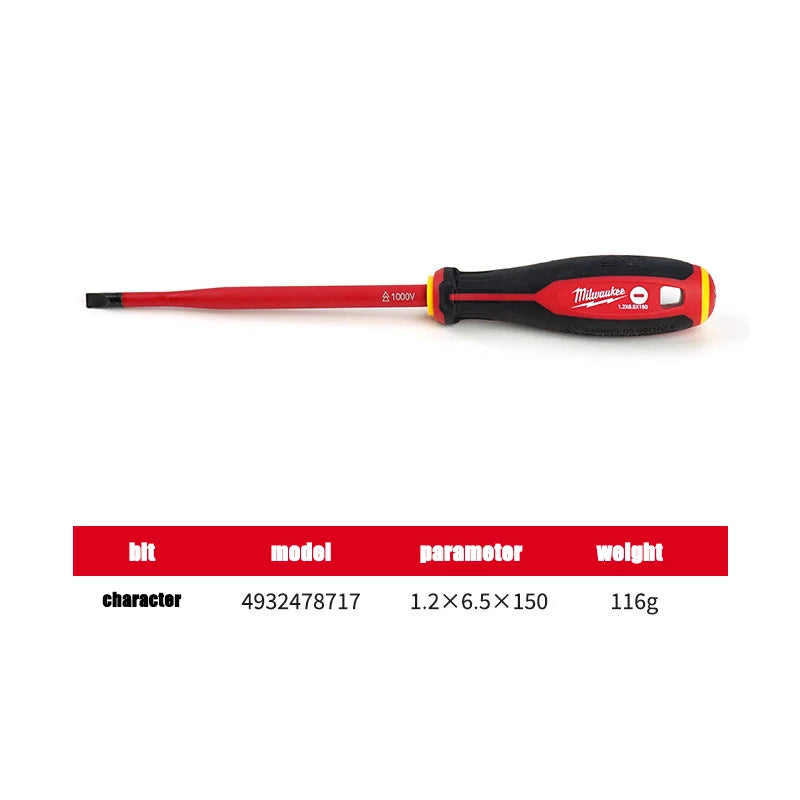 Milwaukee Insulated Magnetic Screwdriver Set – Versatile Electrician Tool
