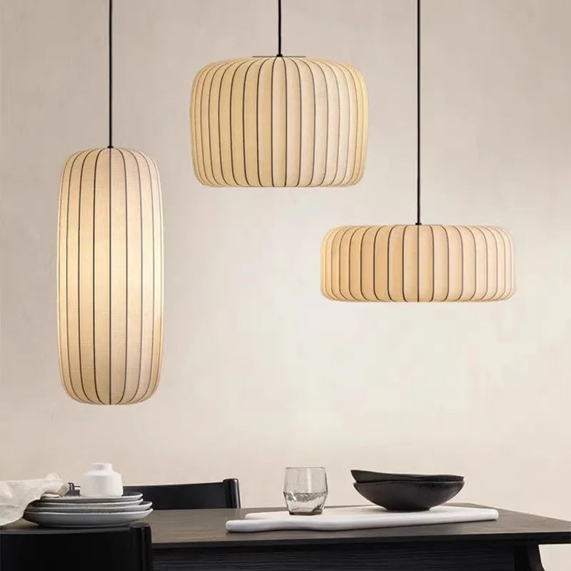 Modern Japanese Wabi Sabi Chandelier - Elegant LED Pendant Light