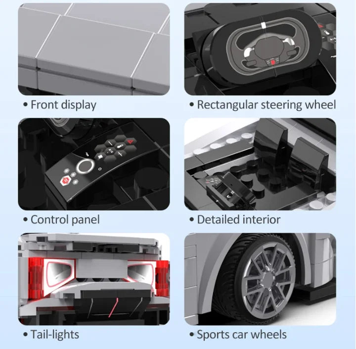 CaDA APP Programming RC Sports Car Building Blocks for Kids