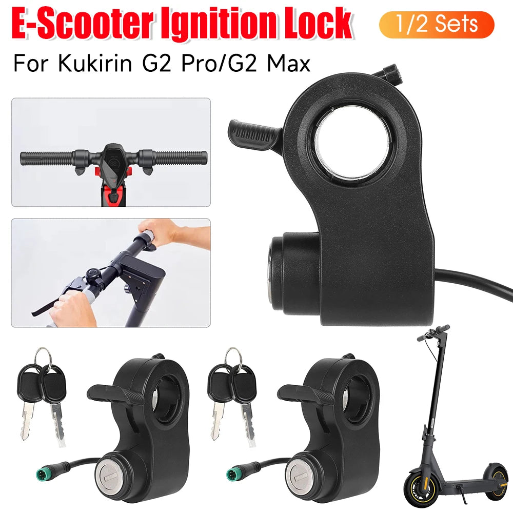 Throttle & Key Set for Kukirin G2 Max/Pro - Secure Lock & Smooth Control
