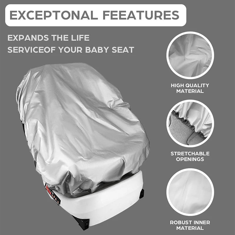 Infant Car Seat Sun Shade | UV Protection & Heat Blocker