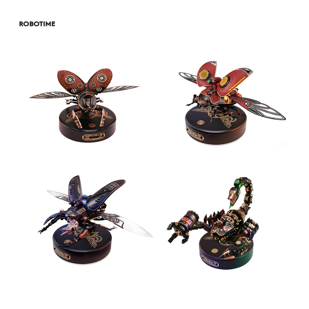 Robotime 3D Insect Models: Scorpion, Beetles, and Turtle Puzzles