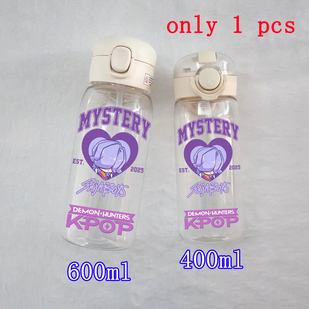 K-Pop Large Capacity Water Bottle - 400ML to 600ML for Fans