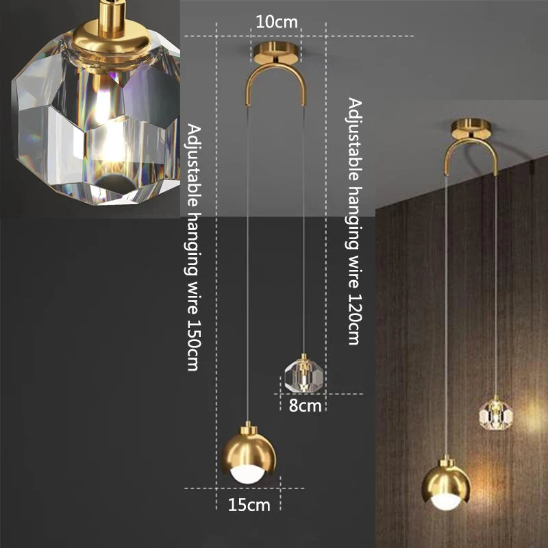Modern Glass Ball Pendant Light for Dining & Kitchen - Ramalho