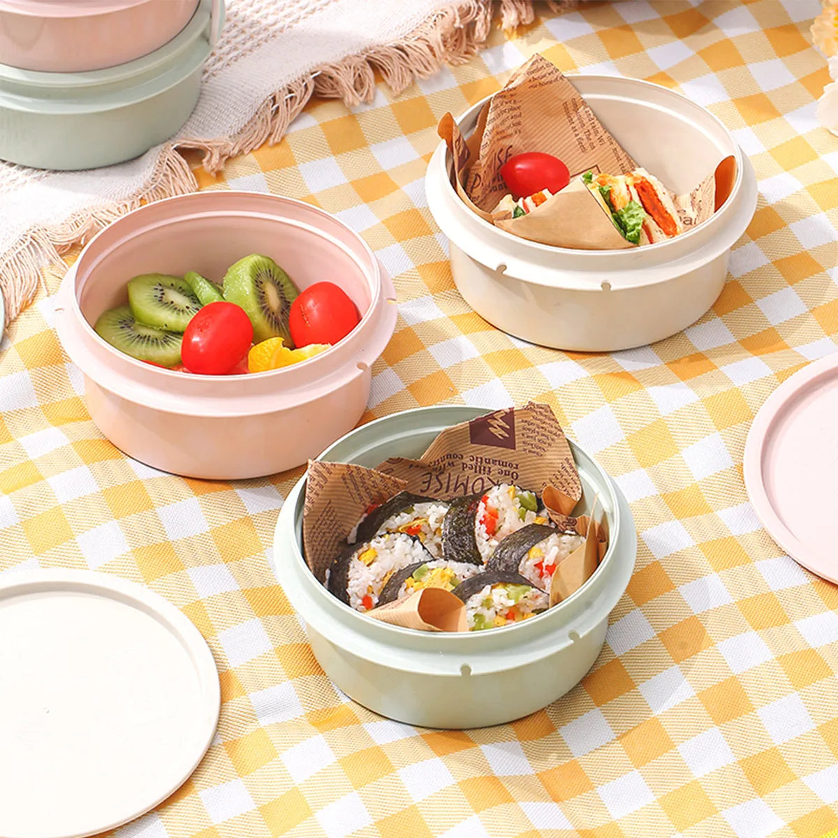 3-Layer Leak-Proof Bento Lunch Box - Microwave Safe