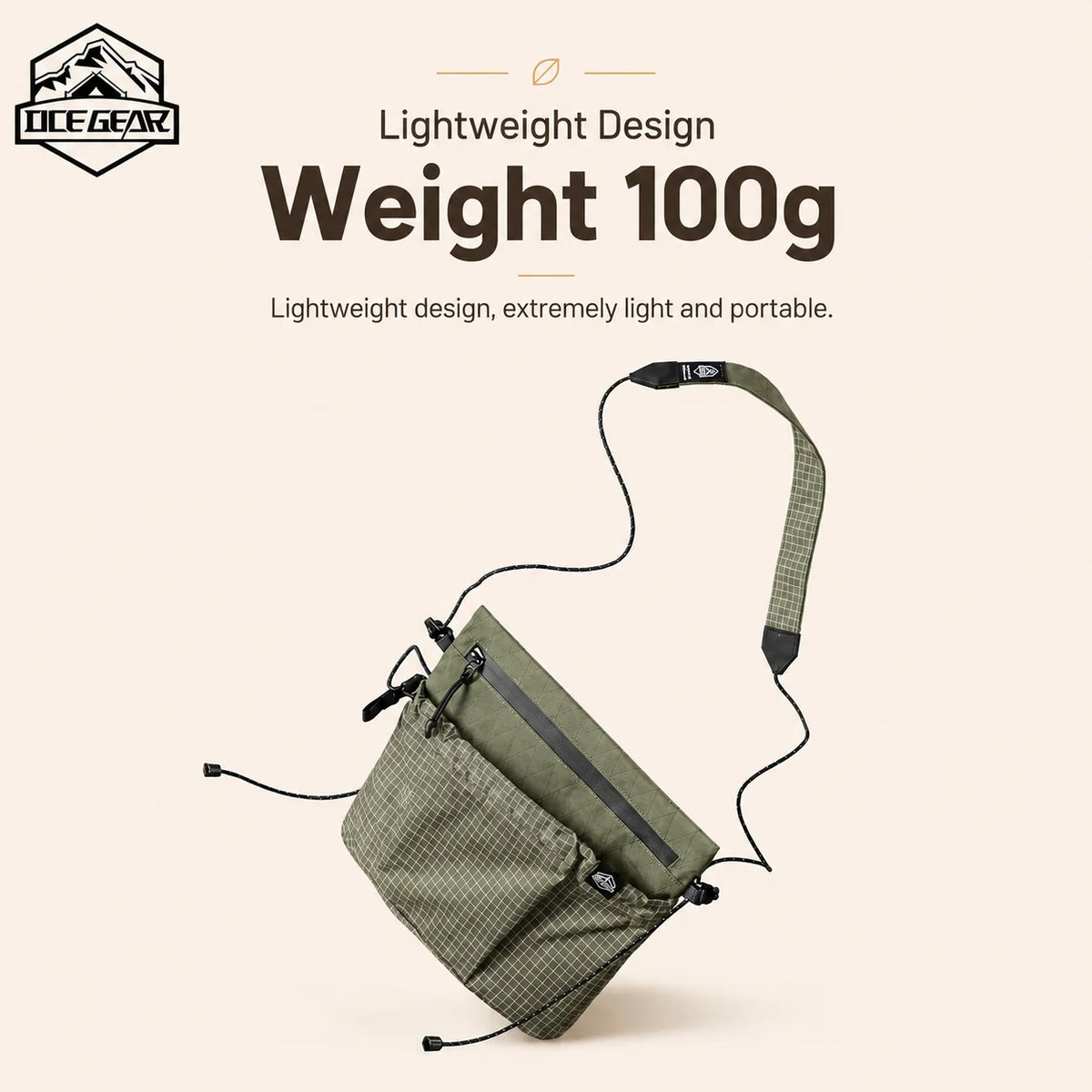 Waterproof Lightweight Crossbody Bag for Travel & Hiking - OCE GEAR