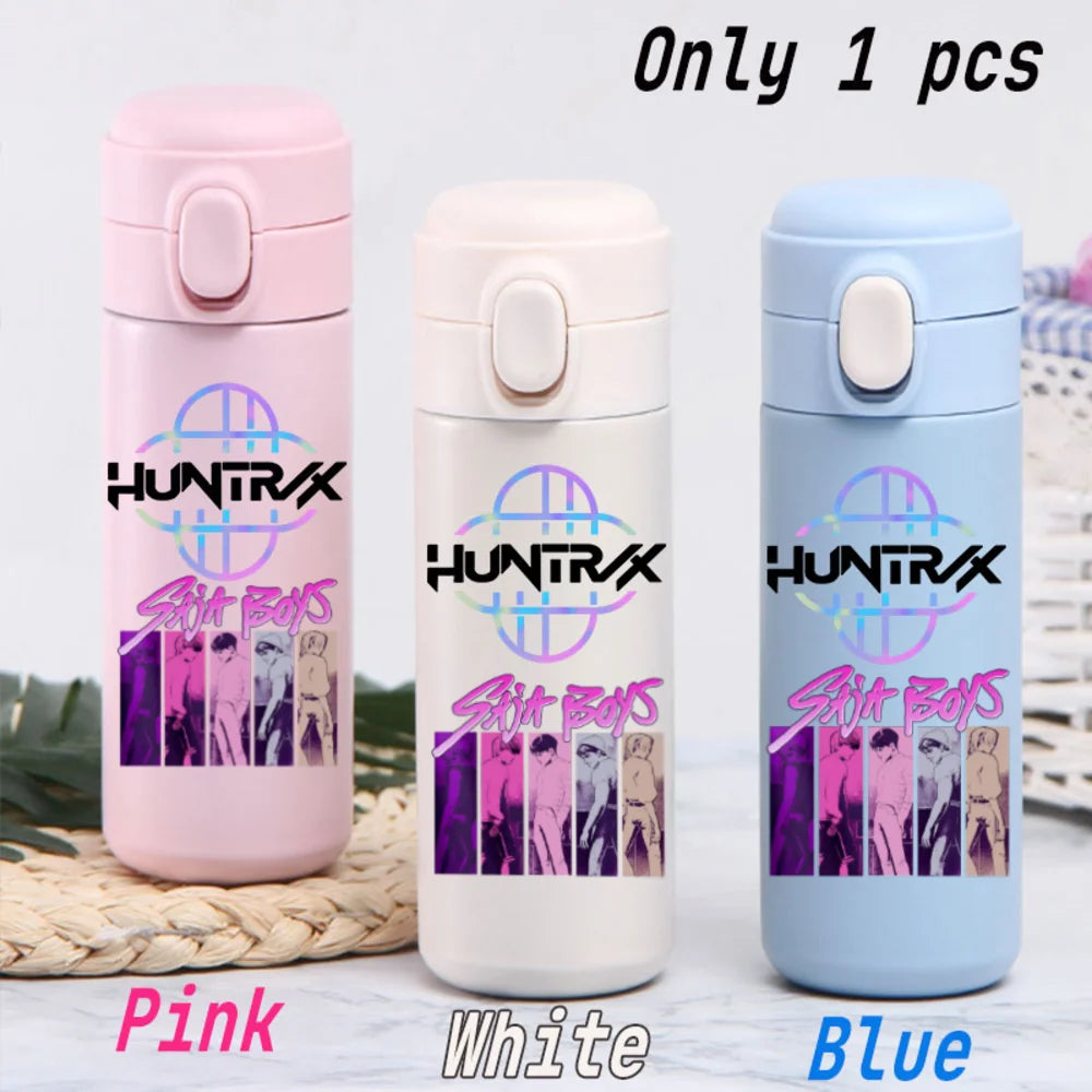 KPop 420ML Insulated Thermos Cup - Stylish Water Bottle Gift