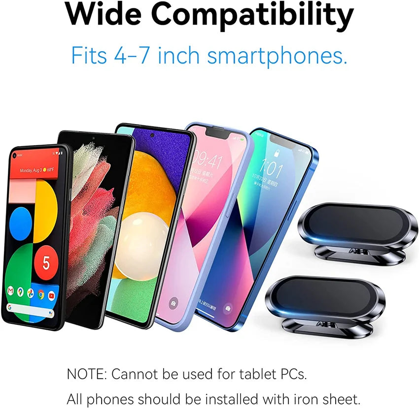360° Magnetic Car Phone Holder for iPhone, Samsung & Xiaomi Devices