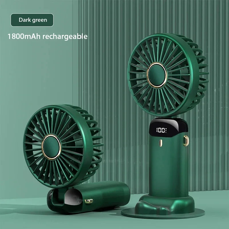 KUALOOL 5-Speed Portable Neck Fan with USB Rechargeable Battery