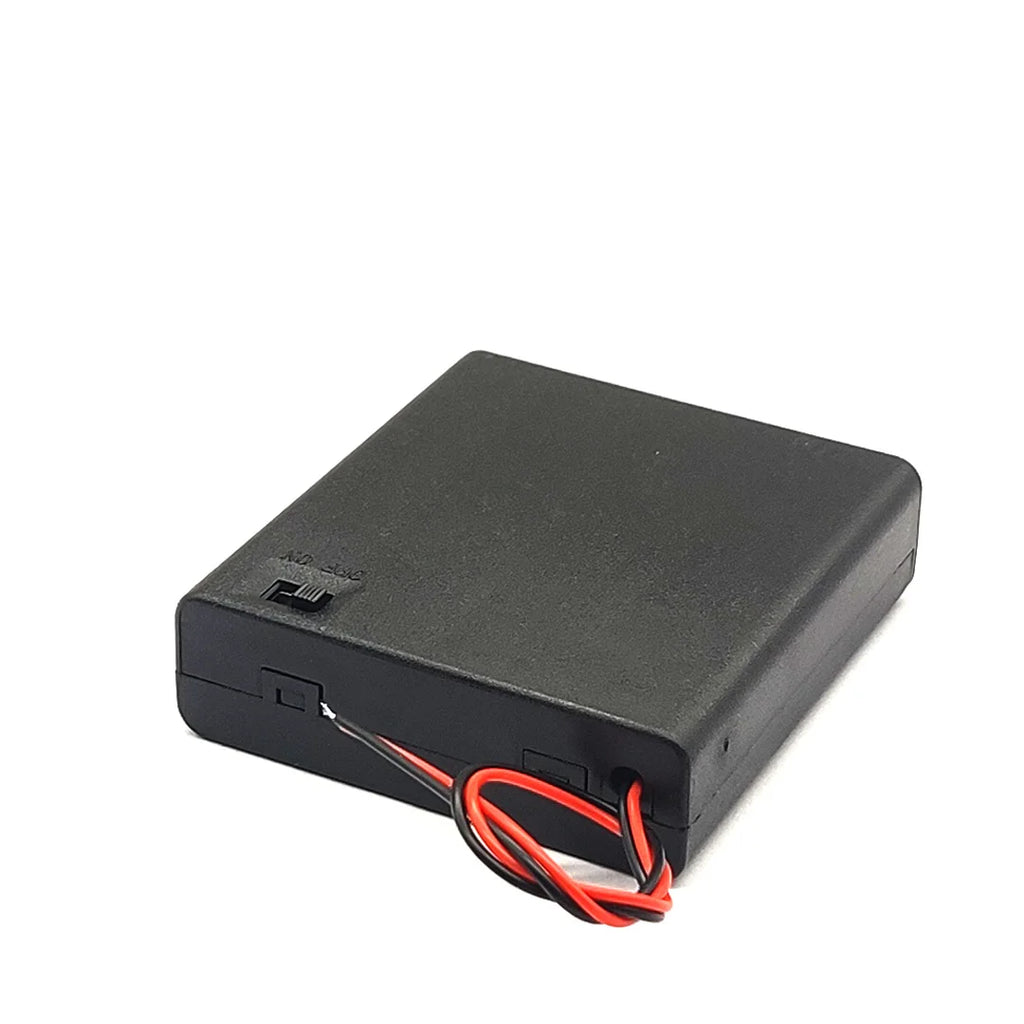 Versatile AA Battery Holder with ON/OFF Switch & Easy-Access Design