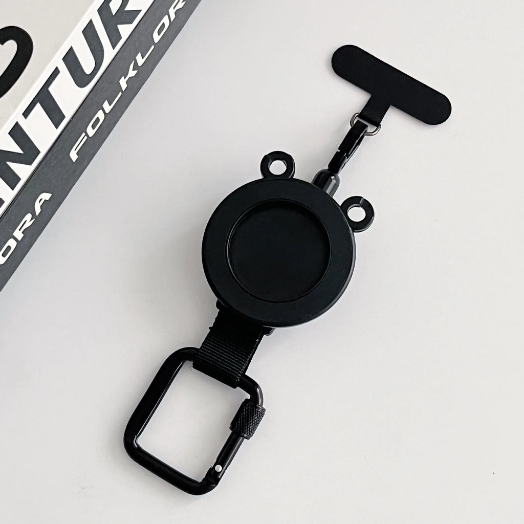 Magnetic Mobile Phone Holder with Retractable Carabiner - Anti-Lost Stand