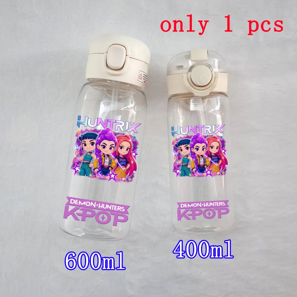 K-Pop Large Capacity Water Bottle - 400ML to 600ML for Fans