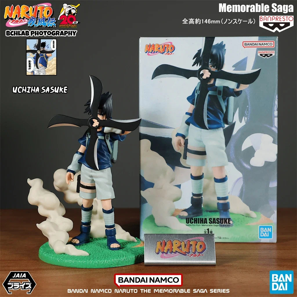 Bandai Naruto Sasuke Figure - Iconic Anime Collectible Ornament