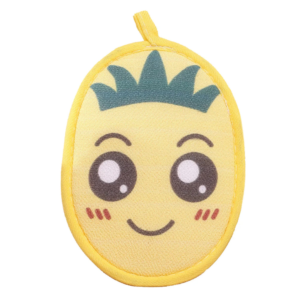 Cute Dinosaur 2-in-1 Bath Flower & Scrub Cloth for Kids