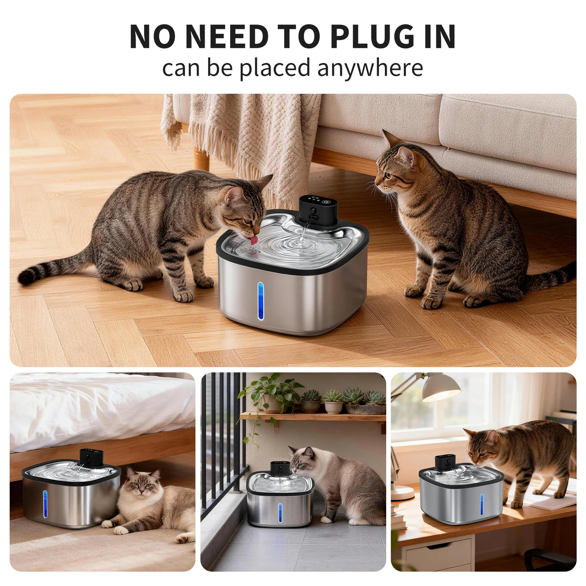 LABEKA Smart Cat Water Fountain - 3.5L Automatic Filter Purifier