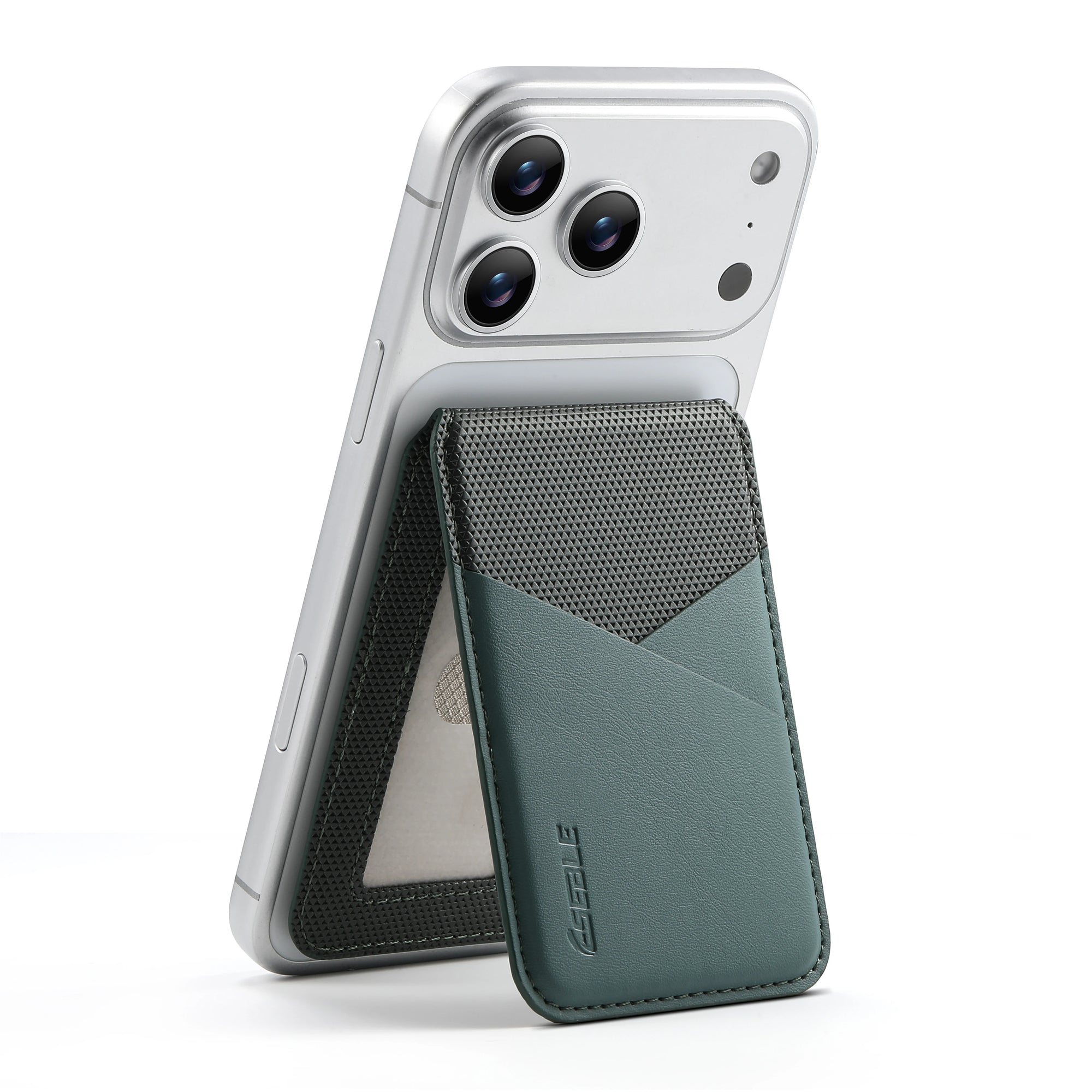 Elegant Leather Wallet MagSafe Card Holder for iPhone & Galaxy