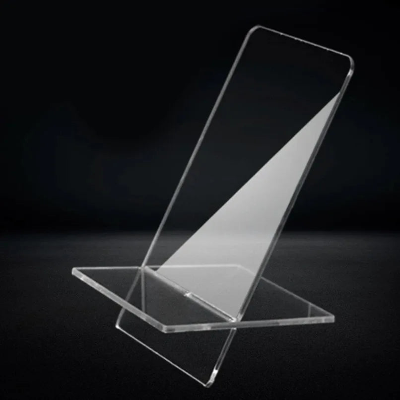 Transparent Acrylic Cell Phone Holder - Universal Desk Stand