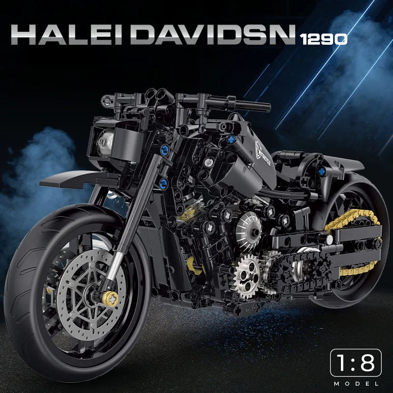 MOULD KING 1:8 Motorcycle Building Block Model Kit - Fun for Kids