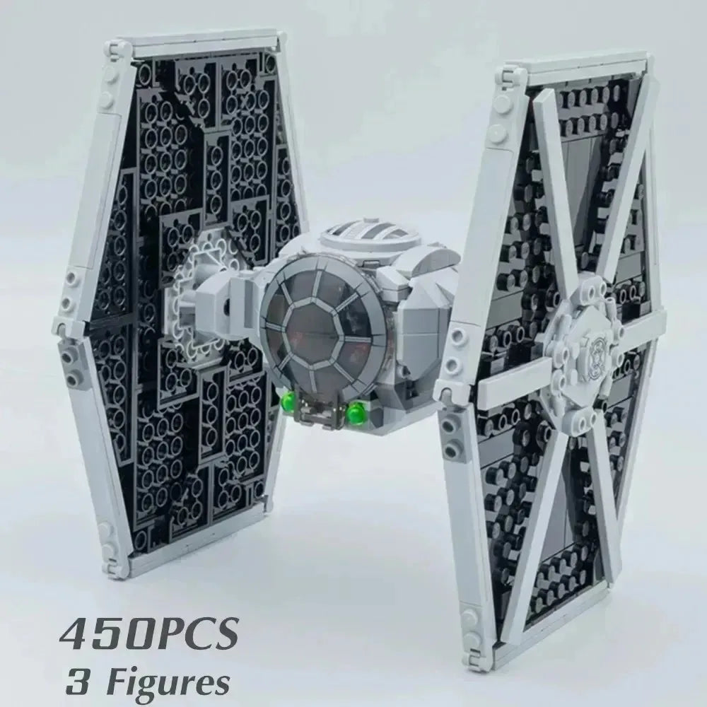 Imperial Tie Fighter Building Blocks Model Kit - Educational Space Toy