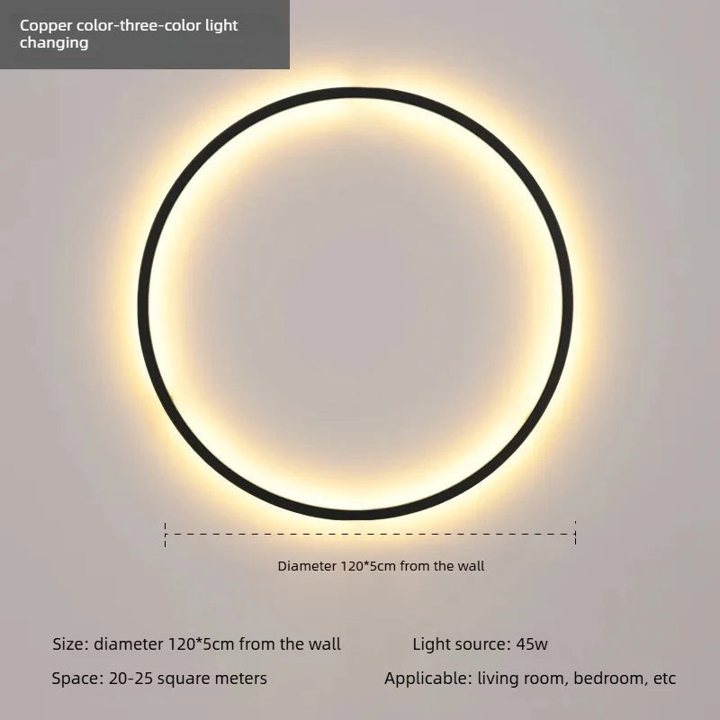 Modern Minimalist LED Circle Wall Sconce for Home Decor