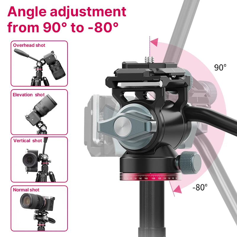 Ulanzi U-190 Panoramic Tripod Head for SLR & DSLR Cameras