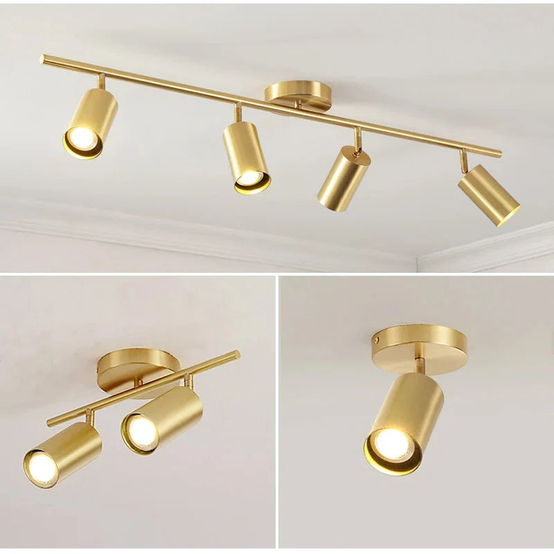 Elegant GU10 LED Track Light Fixture - Contemporary Ceiling Spotlight