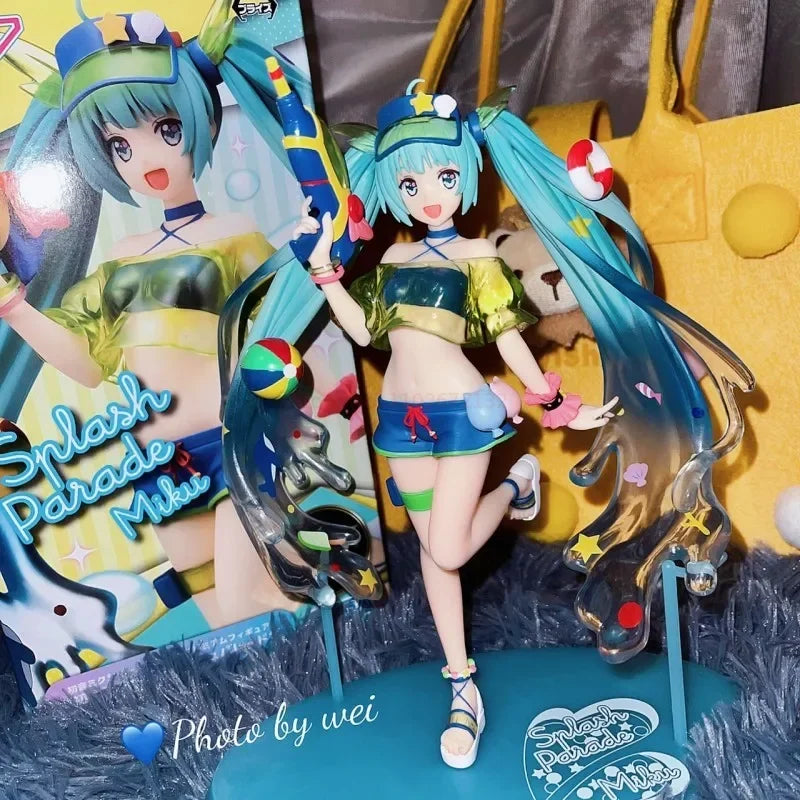 Hatsune Miku Summer Fun PVC Figure with Water Theme - 22cm