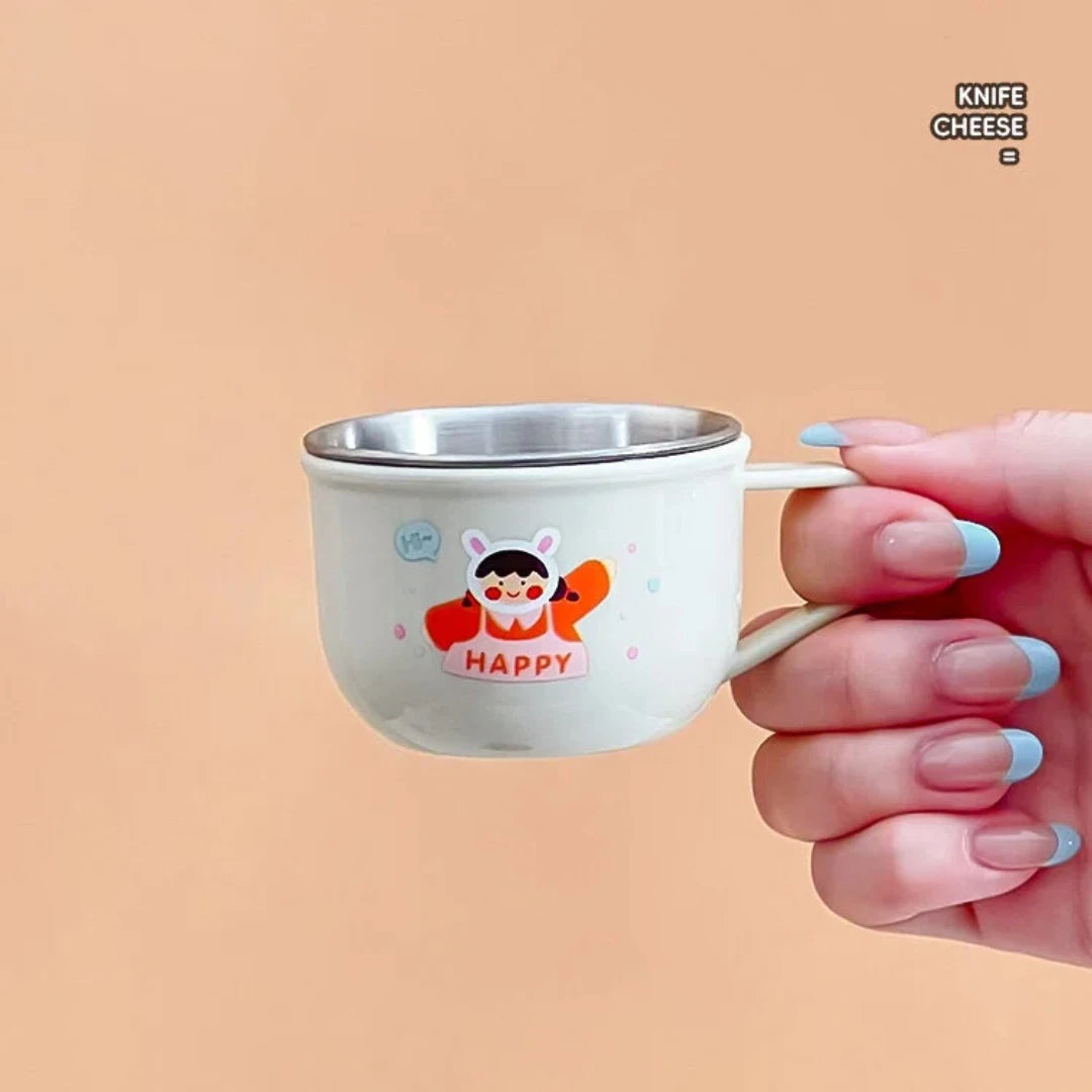 Double Wall Stainless Steel Kids Coffee Tumbler Cup