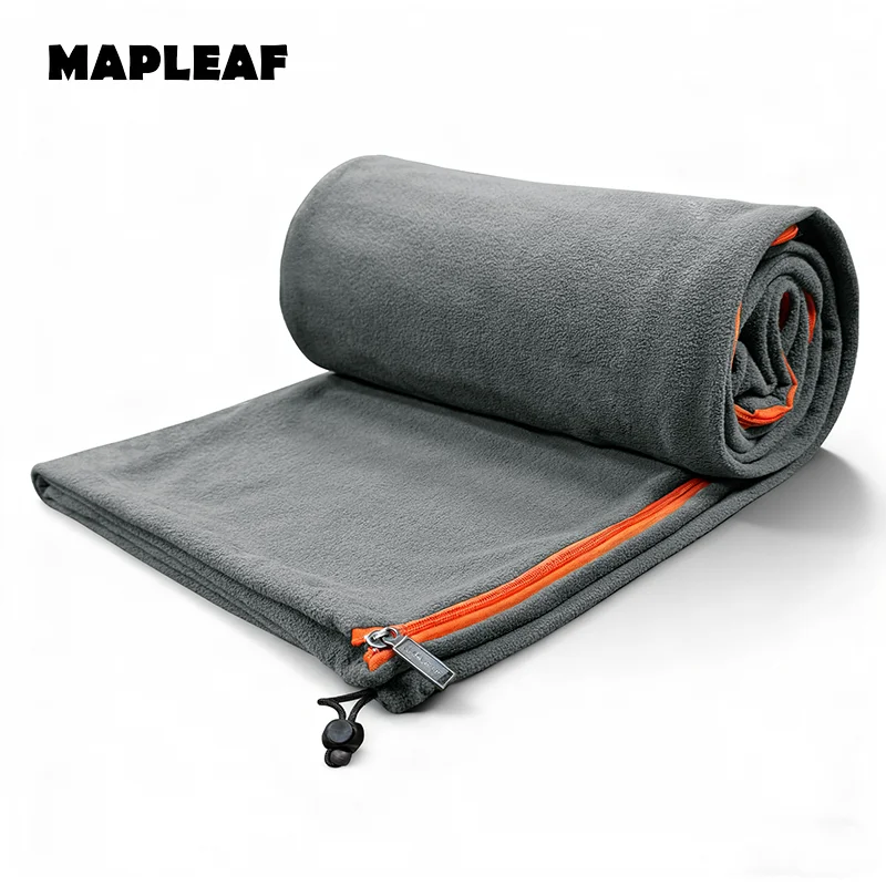 MAPLEAF Ultralight Fleece Sleeping Bag Liner for Cold Weather Camping