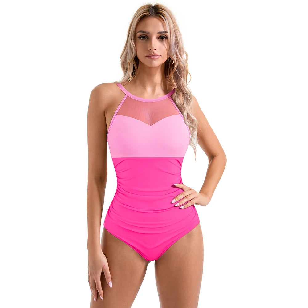 Plus Size Hollow Out One-Piece Swimsuit for Women - Adjustable & Stylish