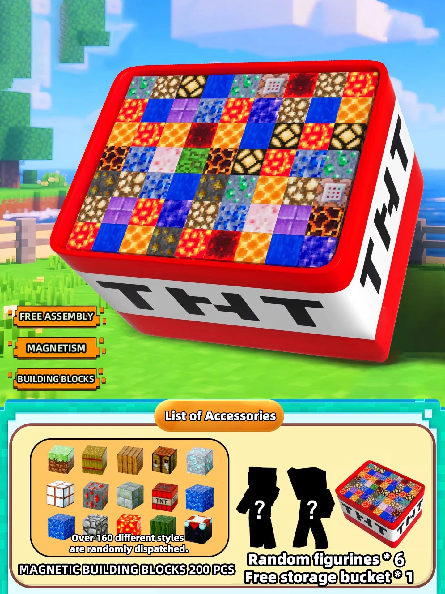 Magnetic Building Blocks Set - DIY Creative Toys for Kids