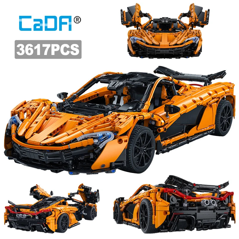 Cada 1:10 Smiling Assassin Racing Car Model Building Blocks