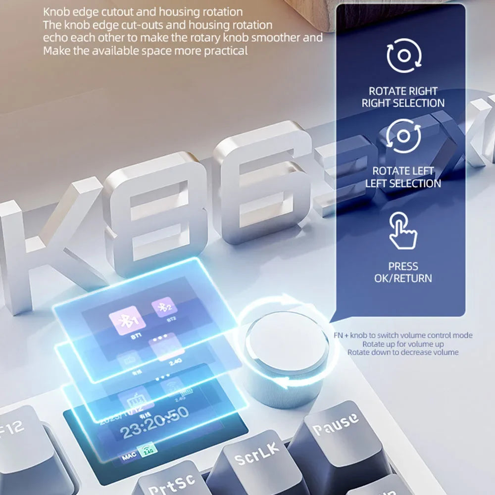 Attack Shark K86 RGB Wireless Keyboard - Hot Swap, Tri-Mode, RGB Lighting