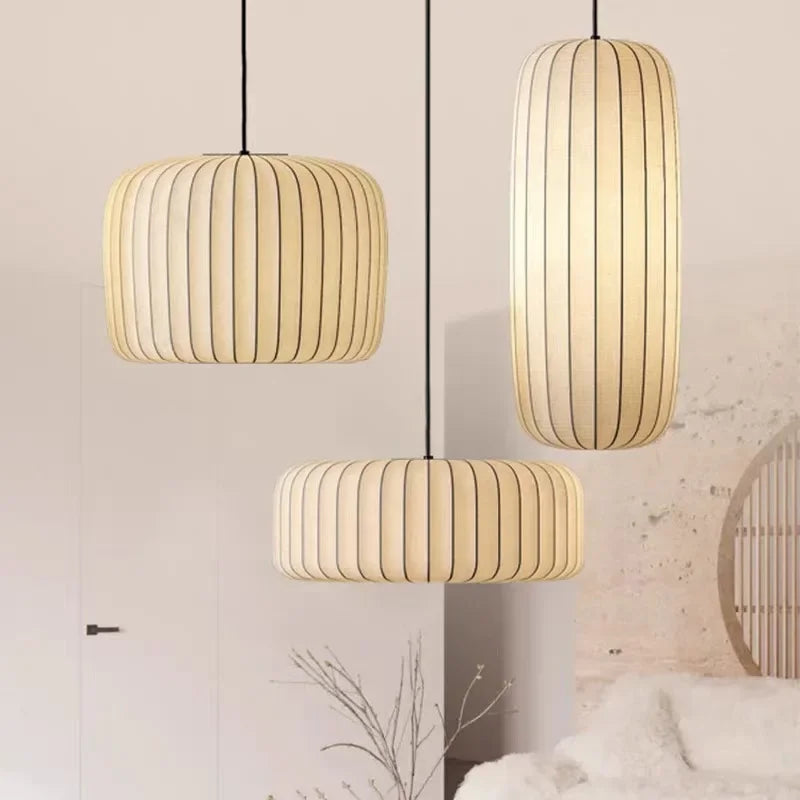 Modern Japanese Wabi Sabi Chandelier - Elegant LED Pendant Light