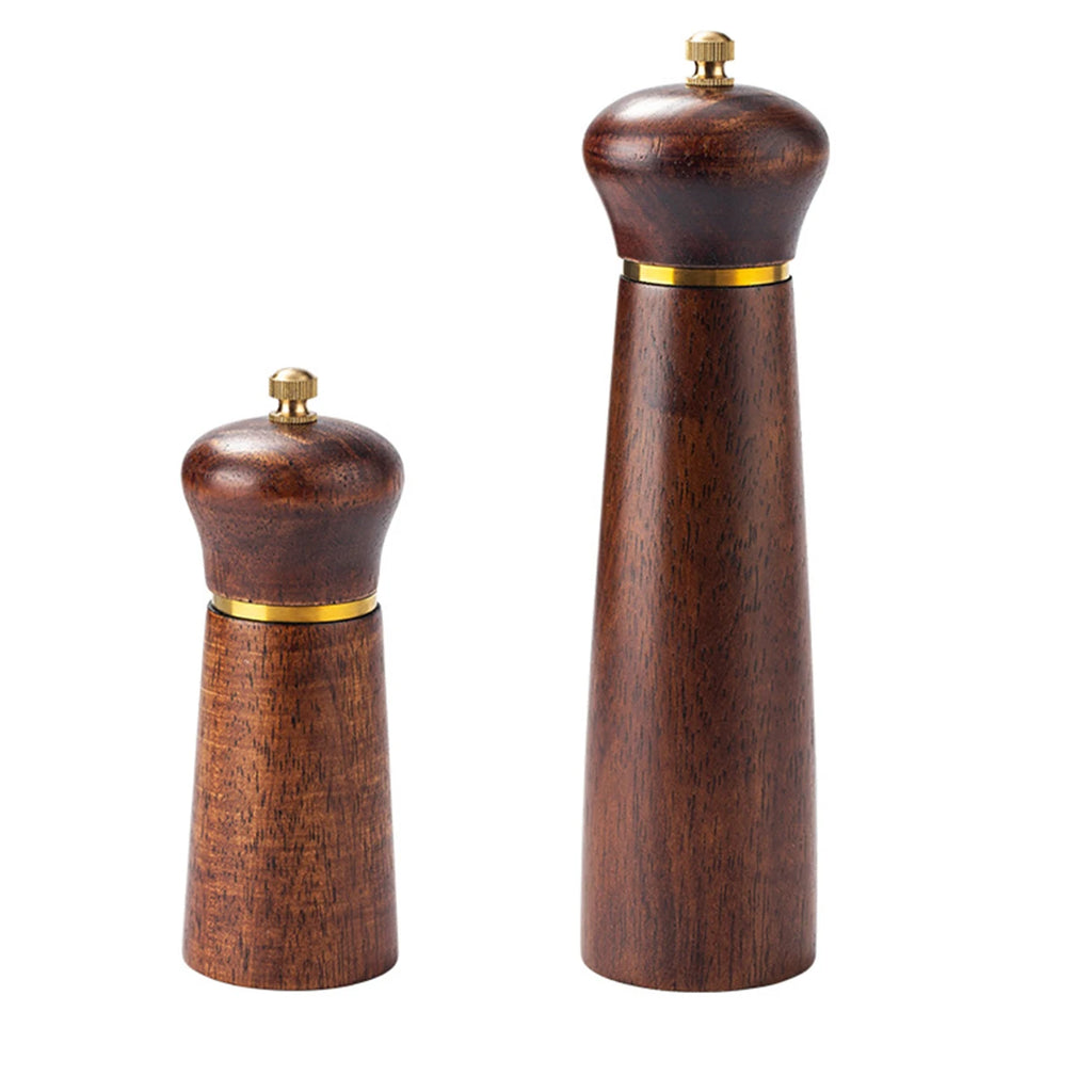 Antique Wood Pepper Mill - Stylish Salt and Pepper Grinder