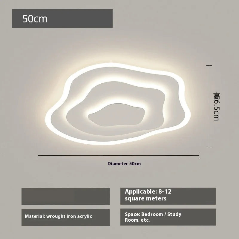 Nordic Ultra Thin Irregular LED Ceiling Light - Cloud Design