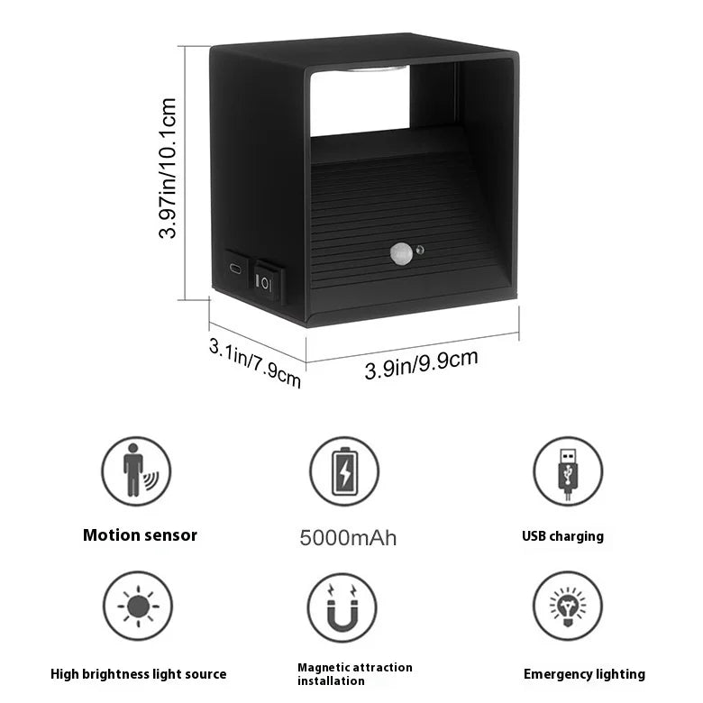 Rechargeable Motion Sensor LED Wall Light – No Wiring Required
