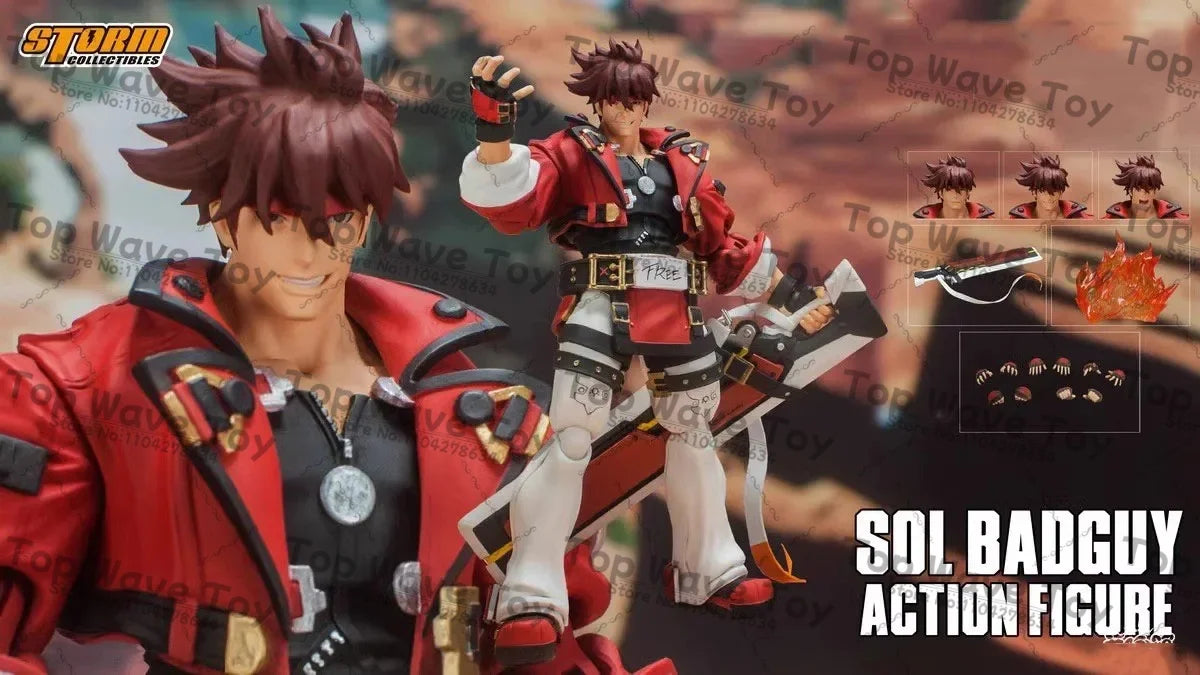 6" Sol Badguy Action Figure - 1/12 Scale Collectible Model Toy