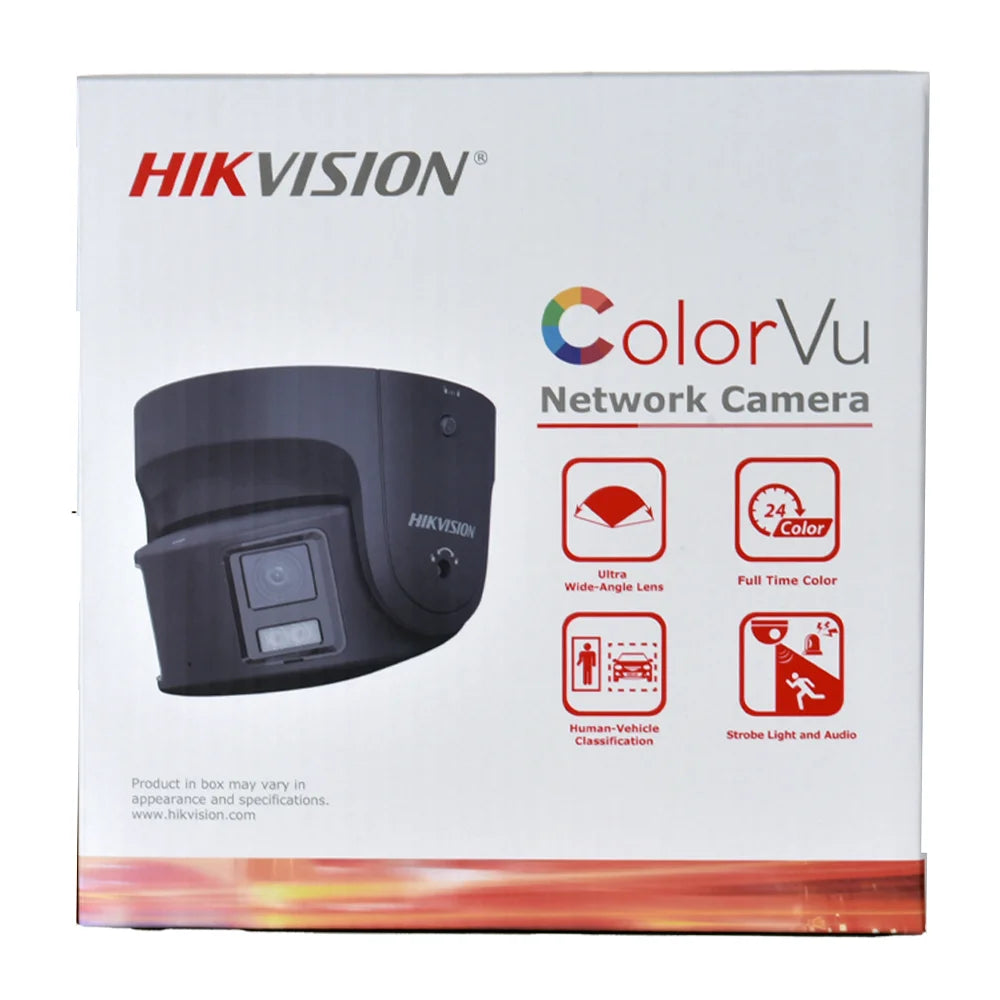 Hikvision 8MP ColorVu Dual Lens IP Camera with Built-in Mic & Speaker
