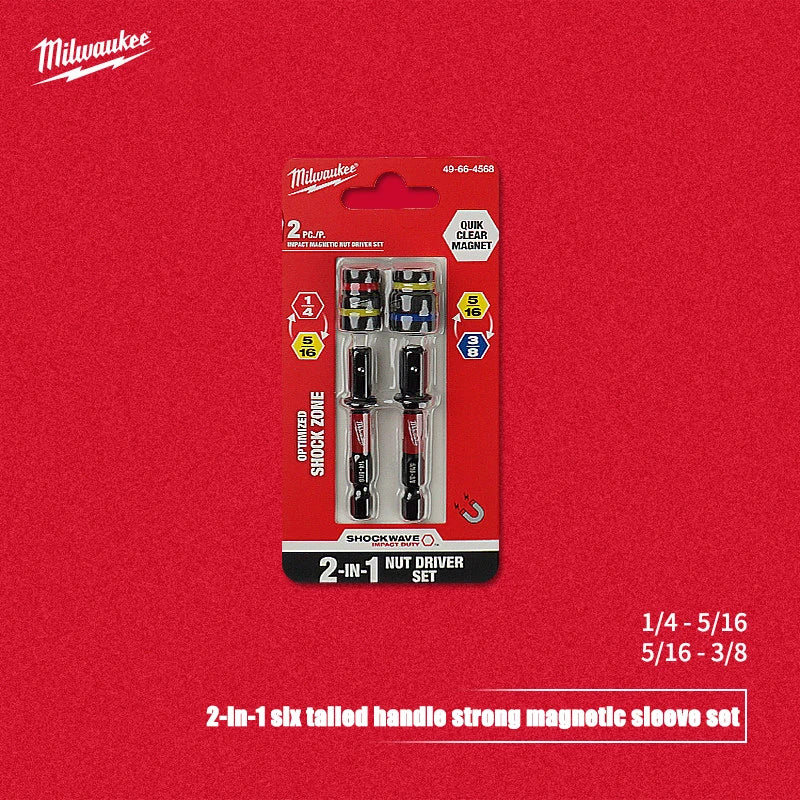 Milwaukee 2-Pack 2-in-1 Magnetic Nut Driver Set for Impact Drivers