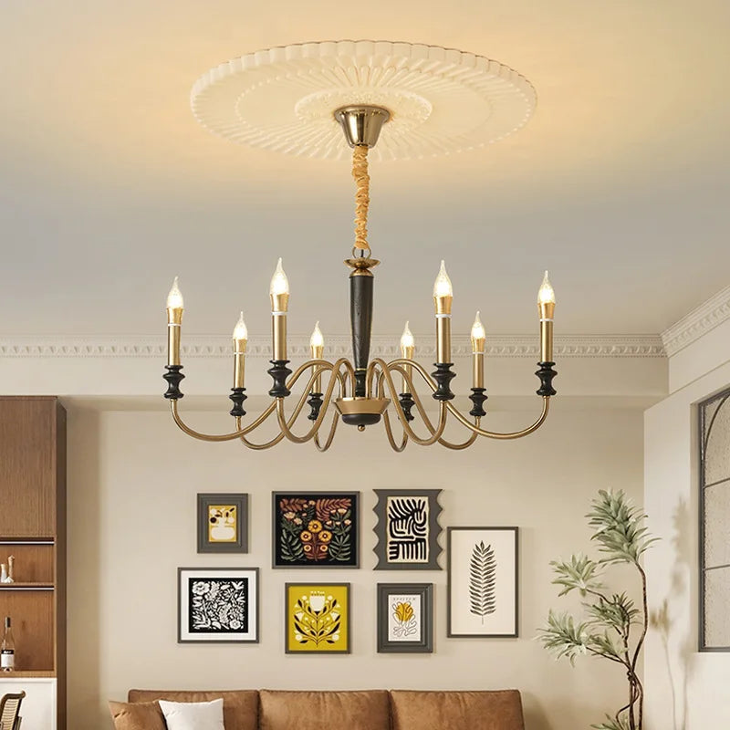 Artistic LED Pendant Lamp - Modern Metal Chandelier for Home & Cafe