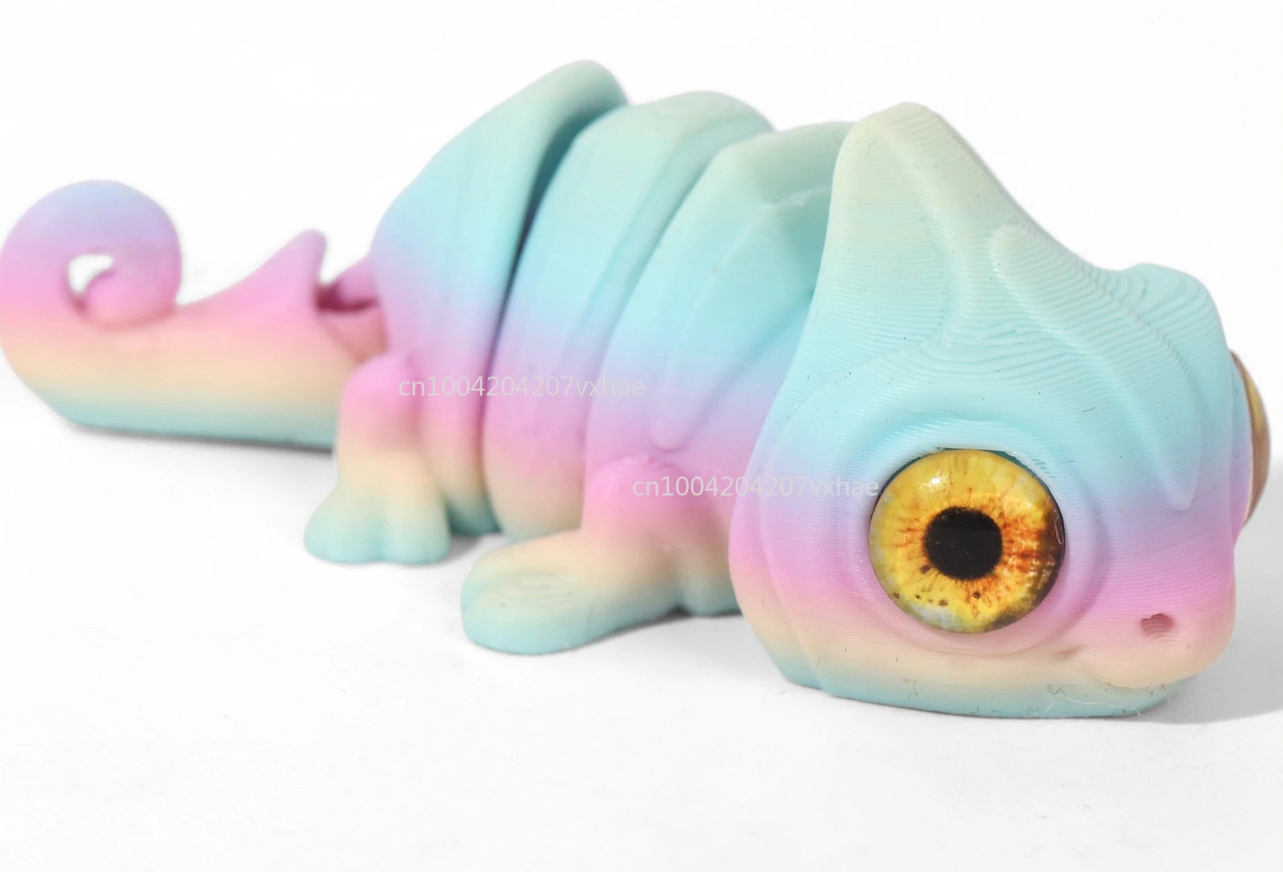Multi-Joint 3D Printed Chameleon Figures - Unique Home Decor & Gift