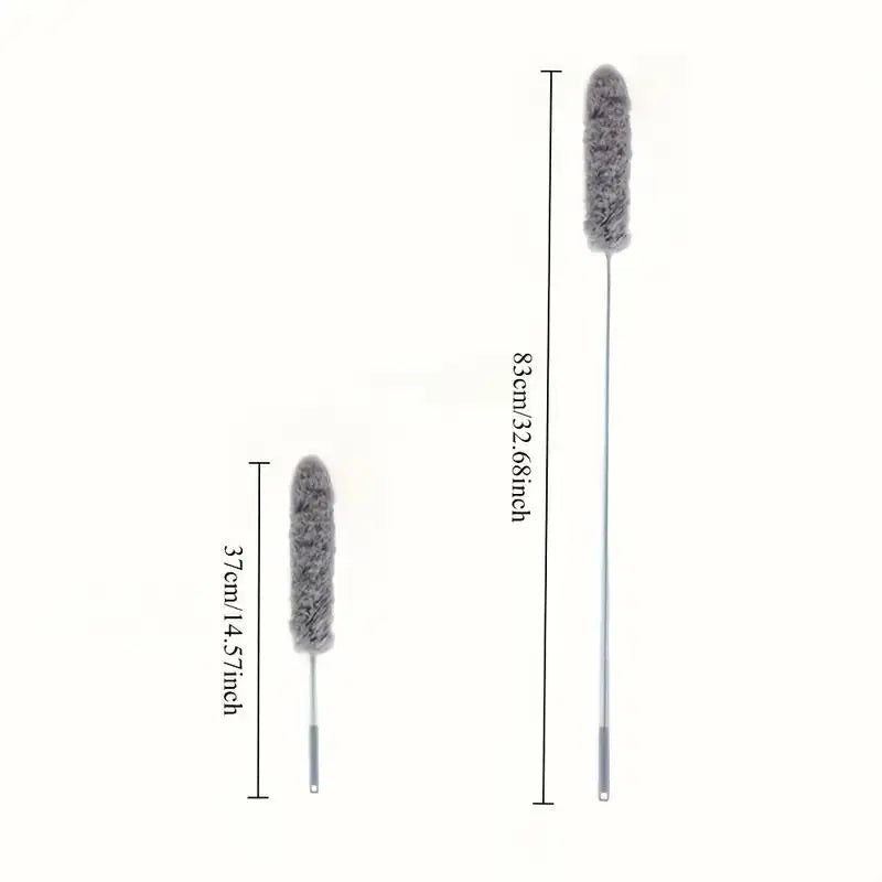 47" Extendable Microfiber Duster Pole - Washable & Versatile Cleaning Tool